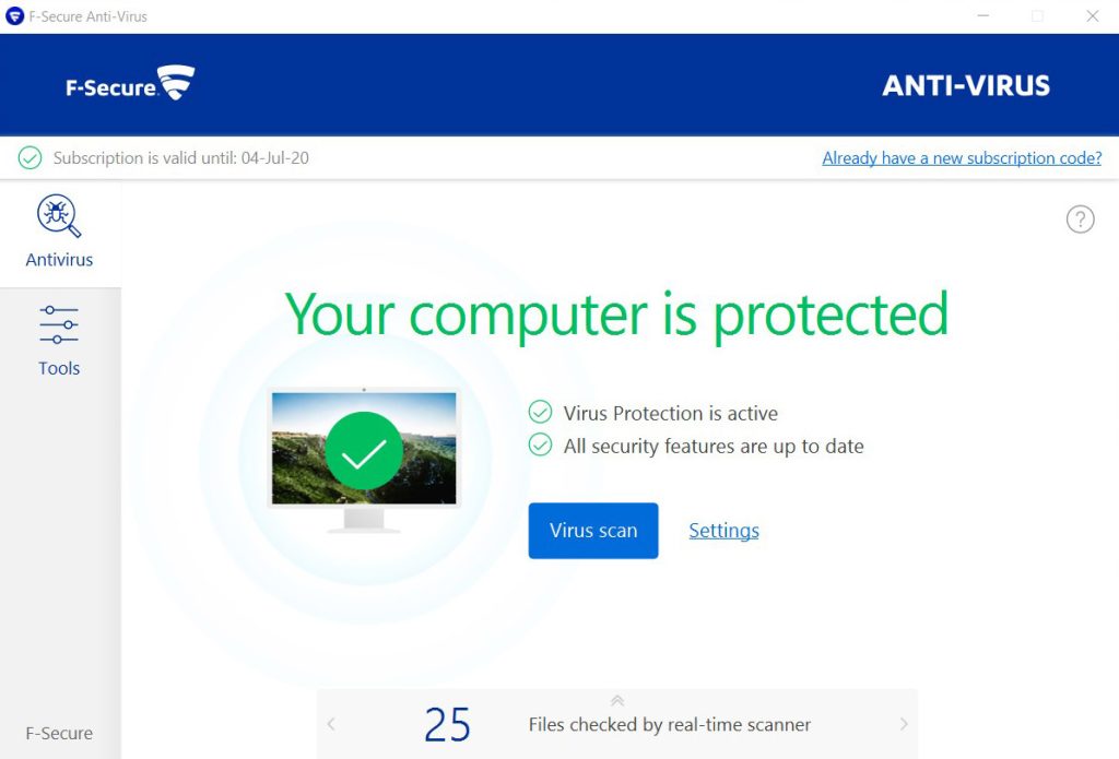 f secure antivirus test